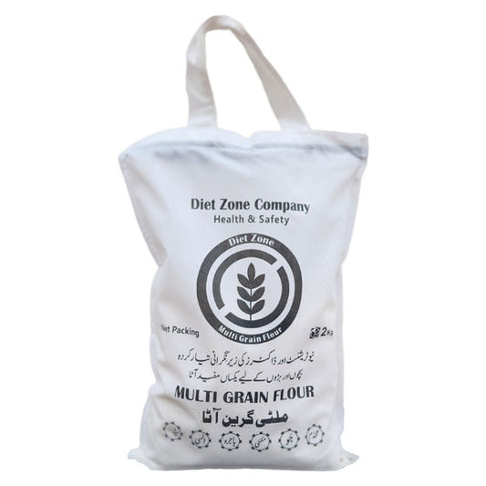 Diet Zone Multi Grain Flour 2kg Atta – High-Fiber Whole Wheat Atta